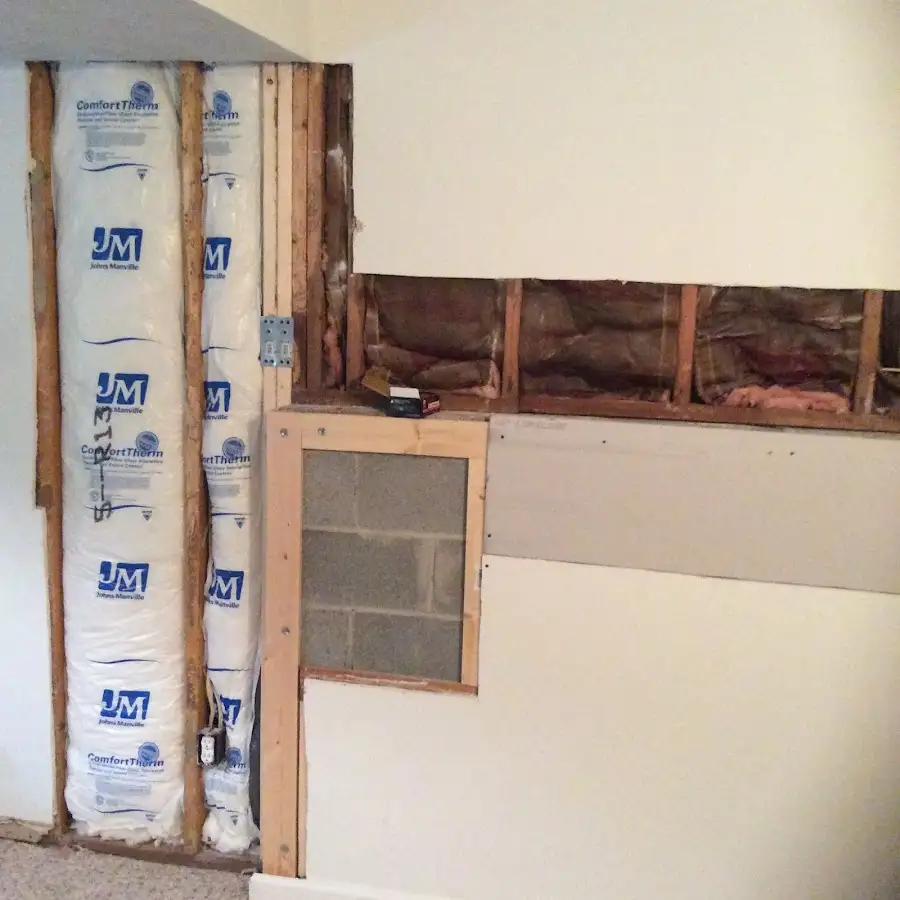 Wall insulation replacement during Structural Drying in Upper Chichester